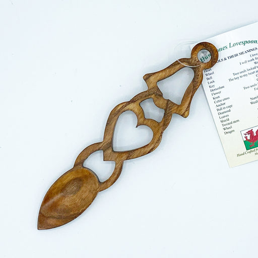 Llwy Garu Ioan Thomas | Welsh Lovespoon - Siop Y Pentan