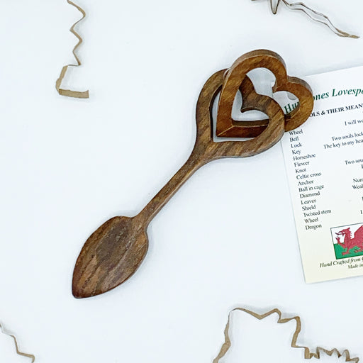 Llwy Garu Ioan Thomas | Welsh Lovespoon - Siop Y Pentan