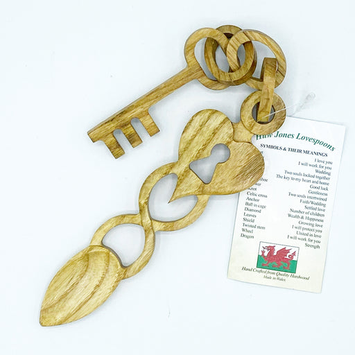 Llwy Garu Ioan Thomas | Welsh Lovespoon - Siop Y Pentan