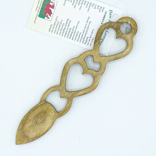 Llwy Garu Ioan Thomas | Welsh Lovespoon - Siop Y Pentan