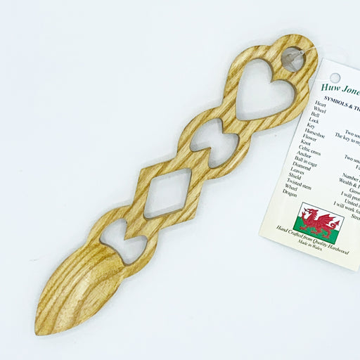 Llwy Garu Ioan Thomas | Welsh Lovespoon - Siop Y Pentan