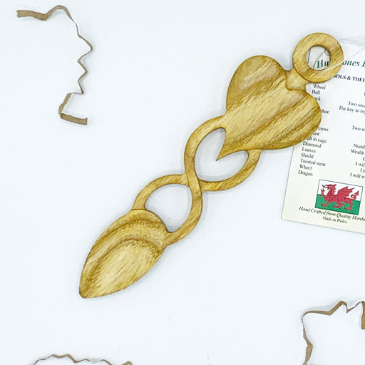 Llwy Garu Ioan Thomas | Welsh Lovespoon - Siop Y Pentan