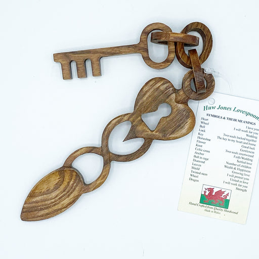 Llwy Garu Ioan Thomas | Welsh Lovespoon - Siop Y Pentan